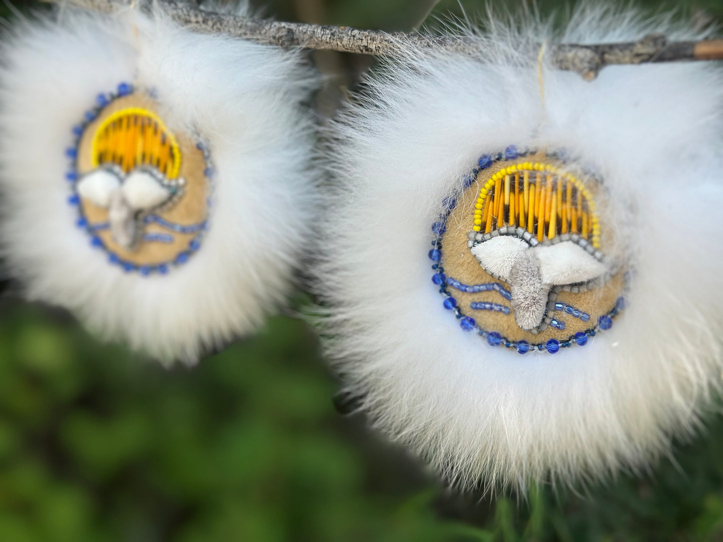 Tufted Whale Tail Earrings