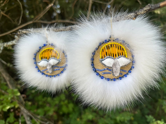 Tufted Whale Tail Earrings